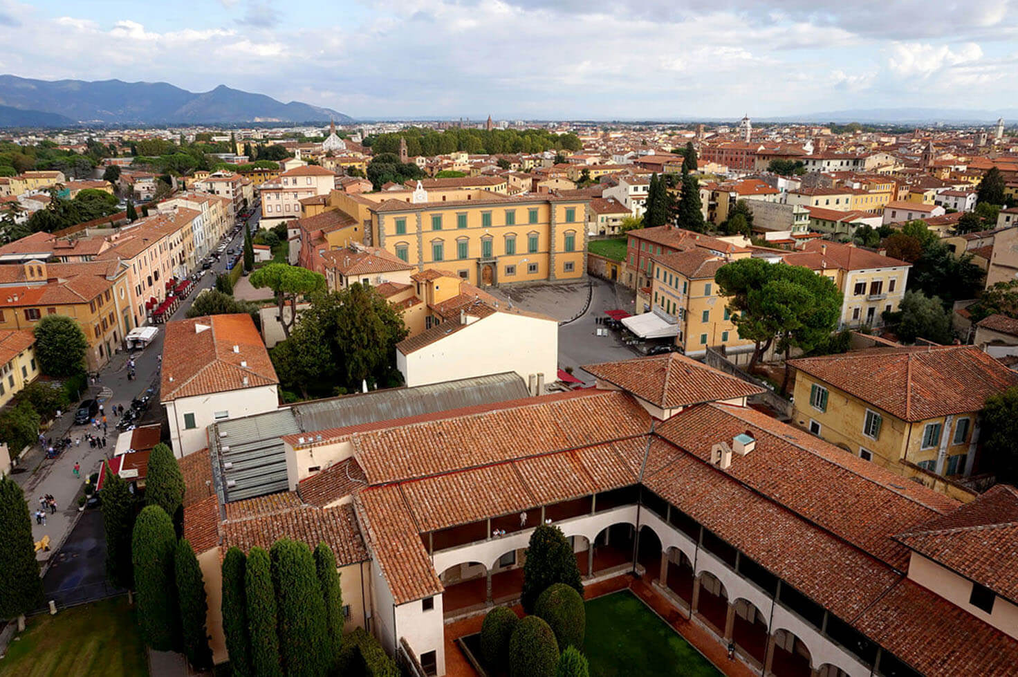 View from the Leaning Tower of Pisa